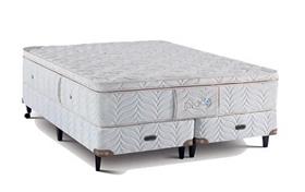 Colchon y Sommier Topacio Tahiti 190x140x34 Resortes Linea 3G